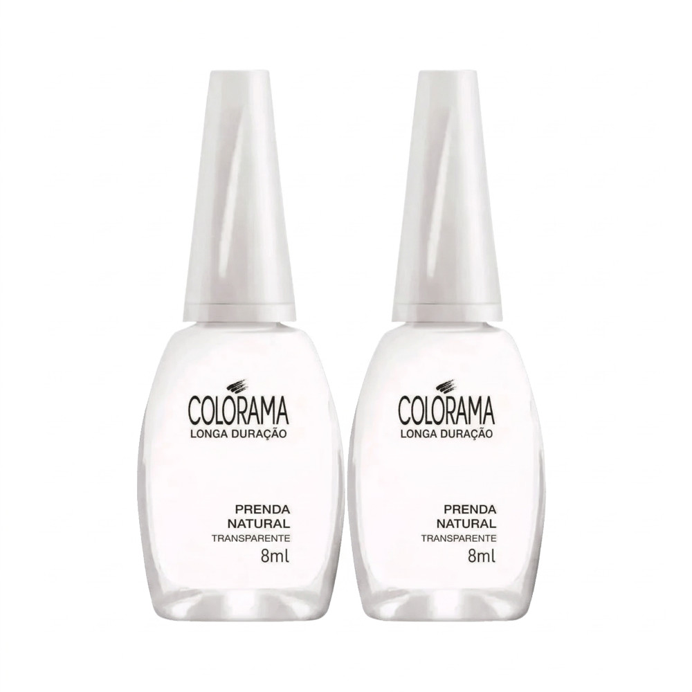 Kit 2 Esmaltes Colorama Transparente Prenda Natural em Oferta na Shopee