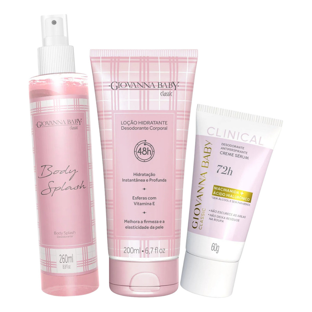 Giovanna Baby Classic Body Splash,loção,desodorante Clinical