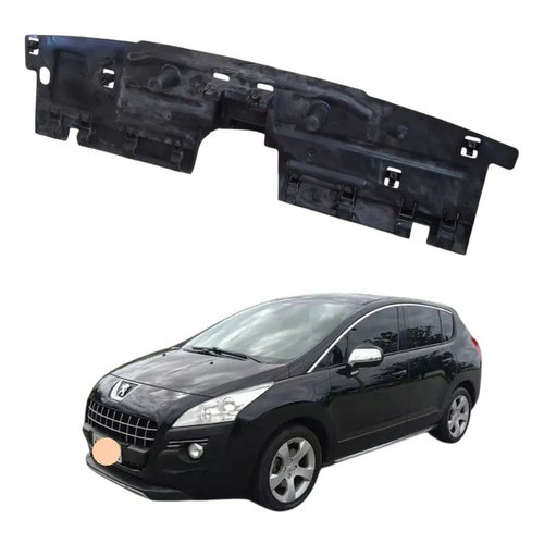 Acabamento Defletor Radiador Peugeot 3008 1.6 2013 Preto