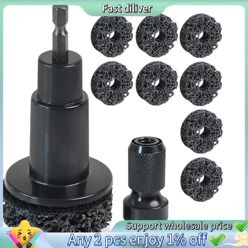 Kit De Limpeza De Cubo De Roda 8 Almofadas-Remoção Rápida De Ferrugem Para Pinos De Argola , Inclui Limpador De