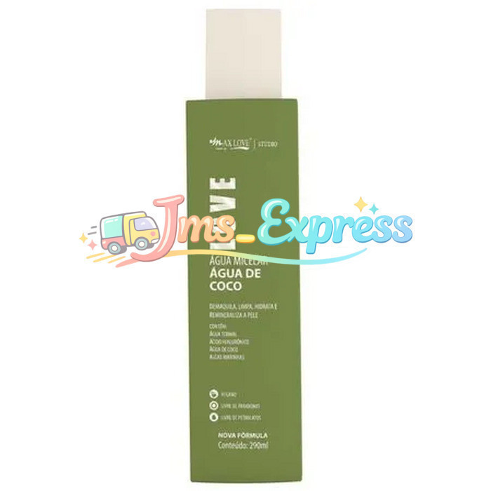 Água Micelar Max Love Agua De Coco 290ml5QX3