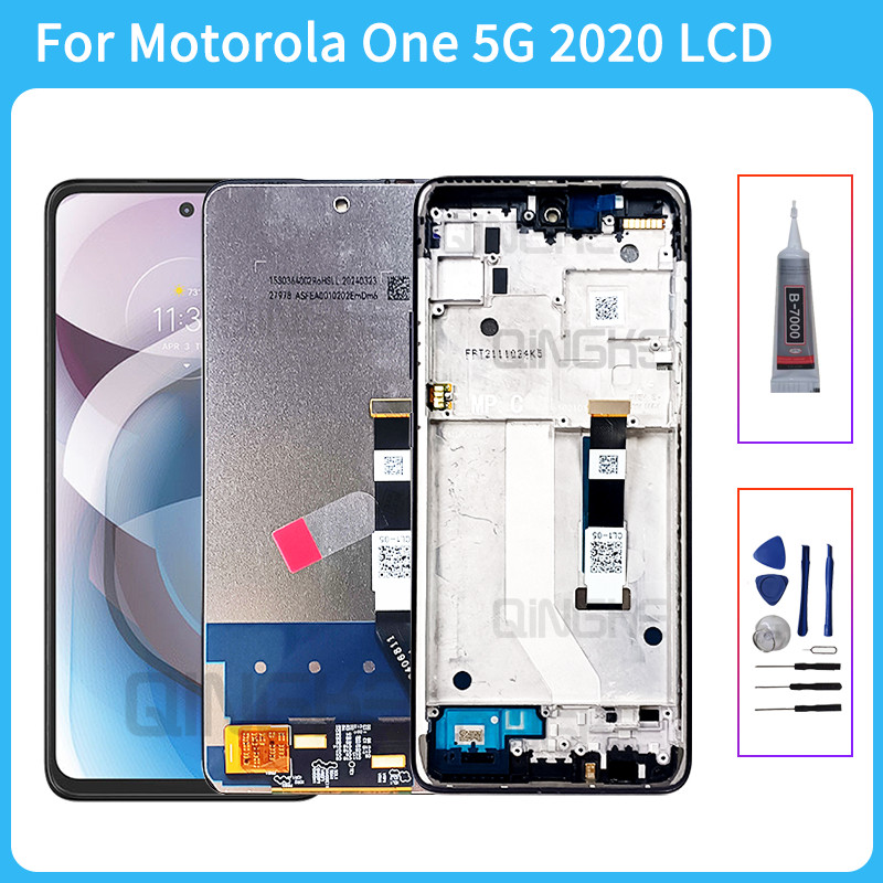 Para Motorola Moto G 5G 2020 Display LCD Tela De Toque Digitador Assembléia Aces