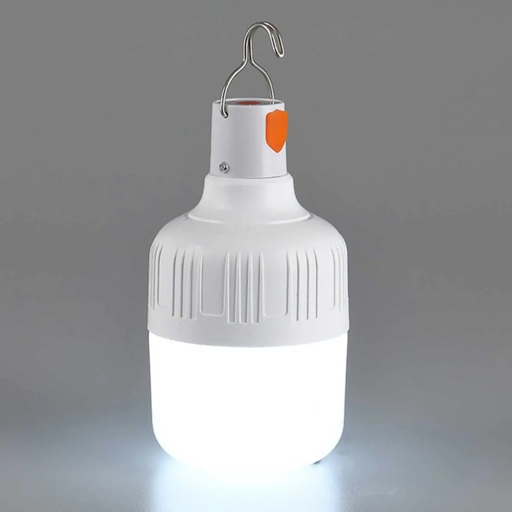 Lâmpada de Emergência Led 40W Recarregável USB Camping com Gancho Alta Potência Lâmpada Emergência