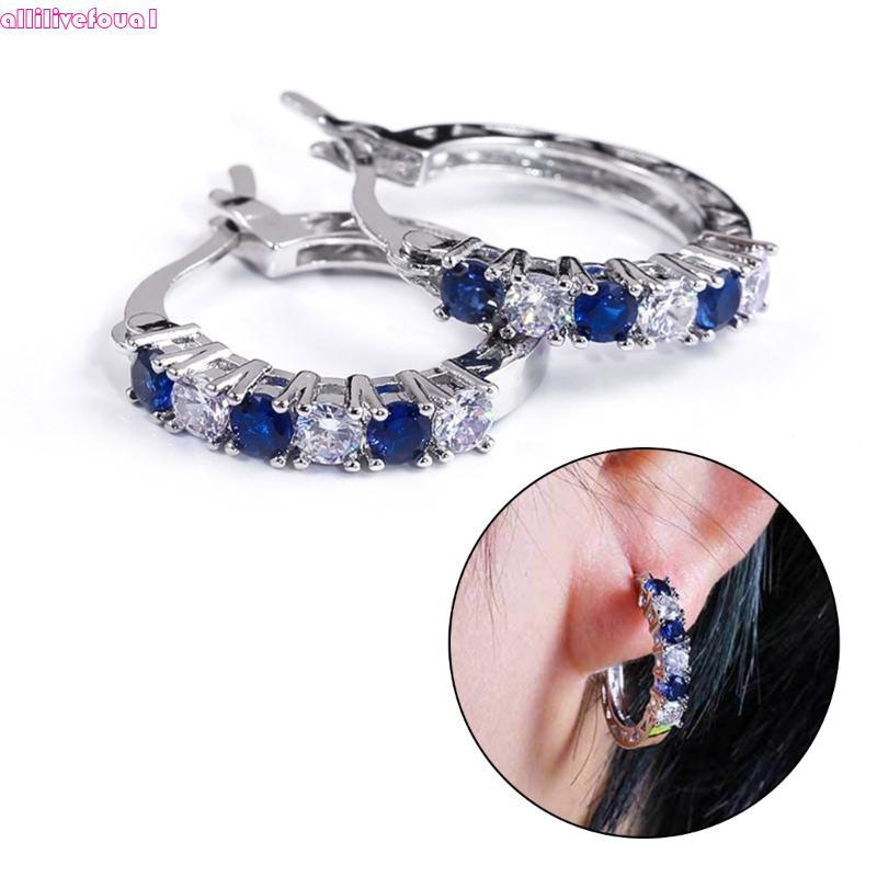 allilivefoua1 Brinco Argola Requintado 1 P Zircão Brincos Femininos Versáteis