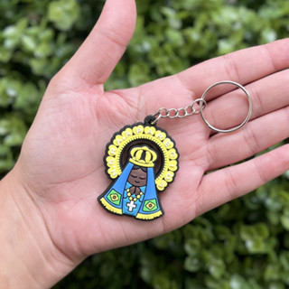 Chaveiro Emborrachado Nossa Senhora Aparecida - Artigos Religiosos em Oferta na Shopee