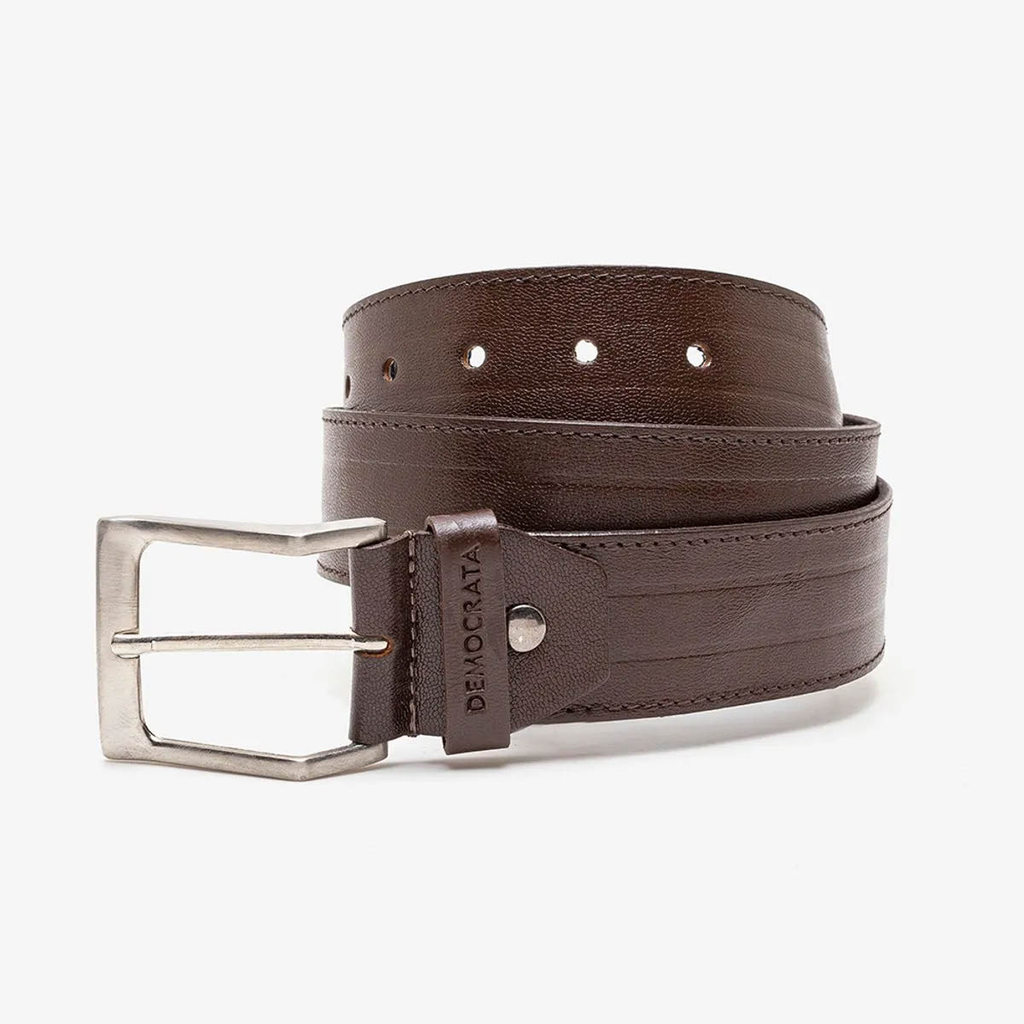 Cinto Democrata Largo Fit Marrom - Masculino