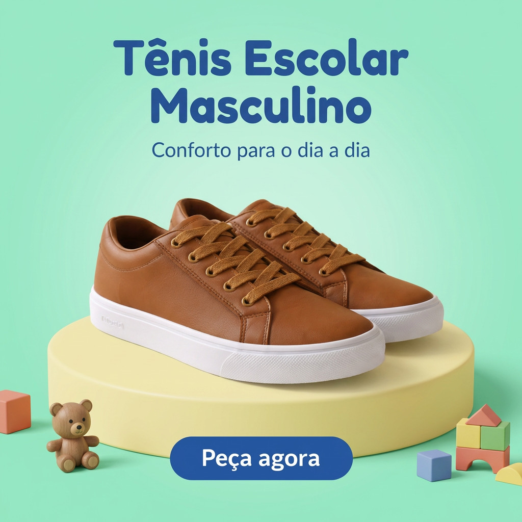 Tênis Infantil Casual Minimalista Solado Baixo Antiderrapante - Promoção Relâmpago