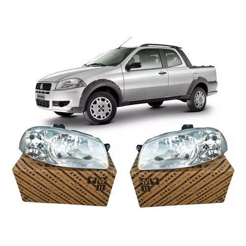 Par Farol Original Genuíno Fiat Completo Palio Siena Strada em Oferta na Shopee
