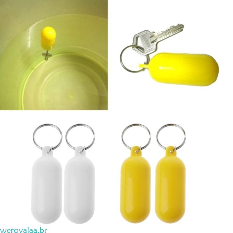 Weroyala 2 Peças Flutuante Chaveiros Mochila Chaveiro Chaves Do Carro Esportes Float Para Passeios Pesca Kay