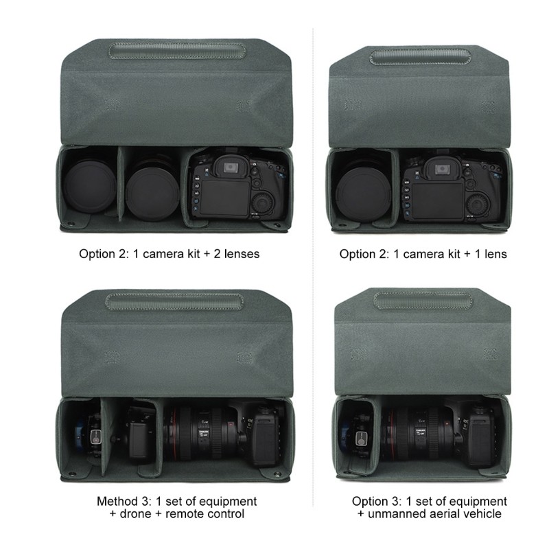 Bolsa De Inserção Para Câmera DSLR Multifuncional KIN , Incluindo Divisórias Ajustáveis , Abertura Rápida E Construção P