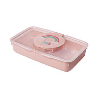Porta Lenço Umedecido com Vedação Arco Íris Plasútil em Oferta na Shopee
