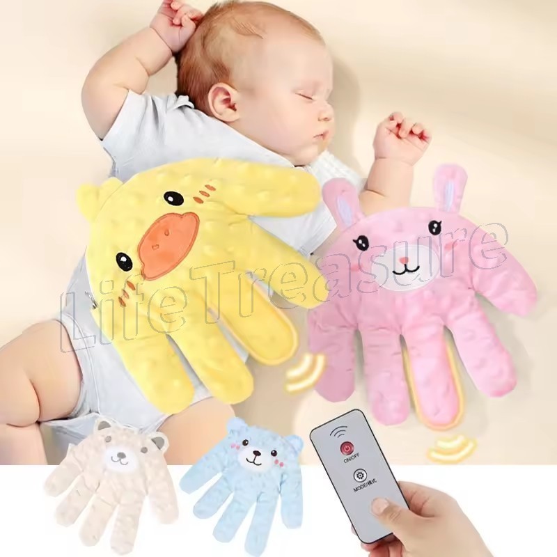 Luva De Mão De Pacificação Automática-Auxílio Para Dormir De Bebê 0-3 Crianças-Brinquedo Calmante Bebês-Palma Com Contro