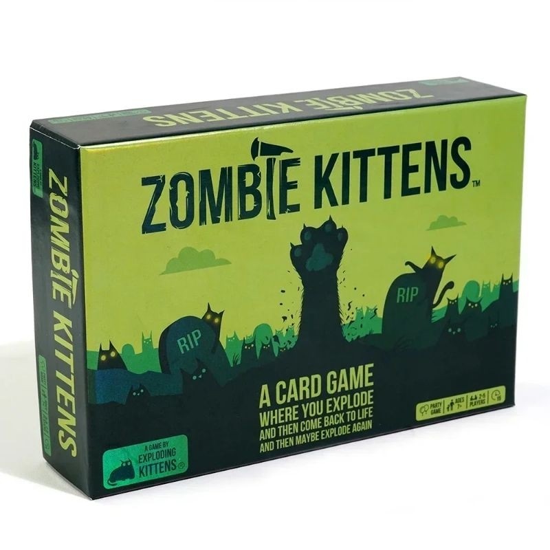 Exploding Kittens - Edição Zombie Exploding . Jogo de Cartas Adulto • Super Engraçado • Estratégia e Humor • em Oferta na Shopee