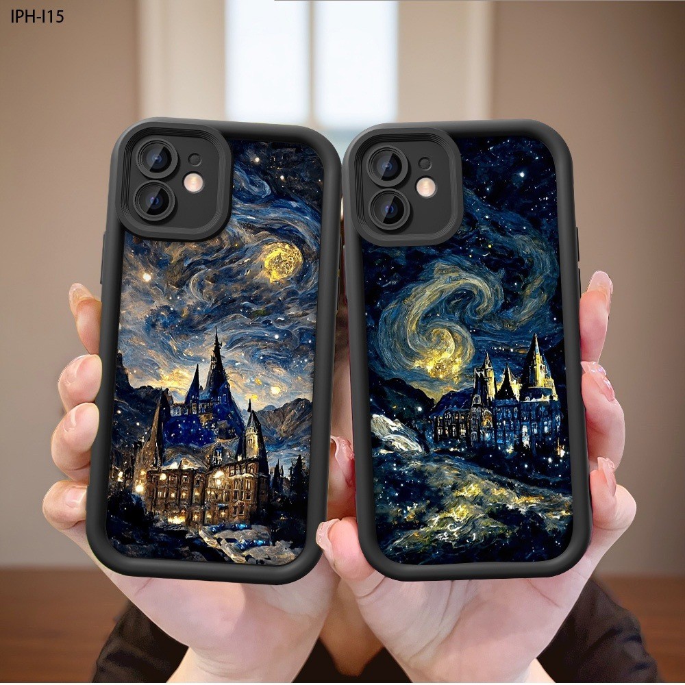 Capinha Capa Para Samsung A04 A05 A10 A12 A14 A15 A32 A35 A55 A72 S21 22 23 24 Pintura a óleo De Silicone Anti-impacto