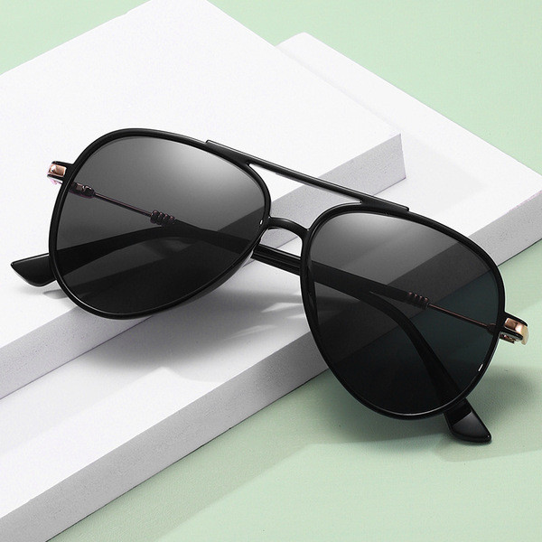 oculos de sol masculino Cross-Border novo estilo polarizado óculos de sol TR moda ciclismo grande quadro óculos de sol P