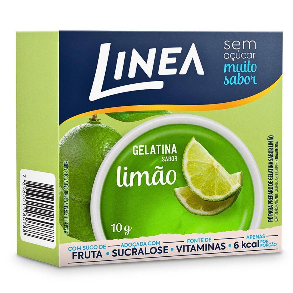 Gelatina Zero de Limão Linea 10g