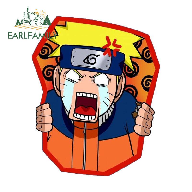 EARLFAMILY Naruto Adesivo De Carro Humorístico Oclusão Zero Bicicleta Elétrica Geladeira Veículo Caminhão Decalque De Vi