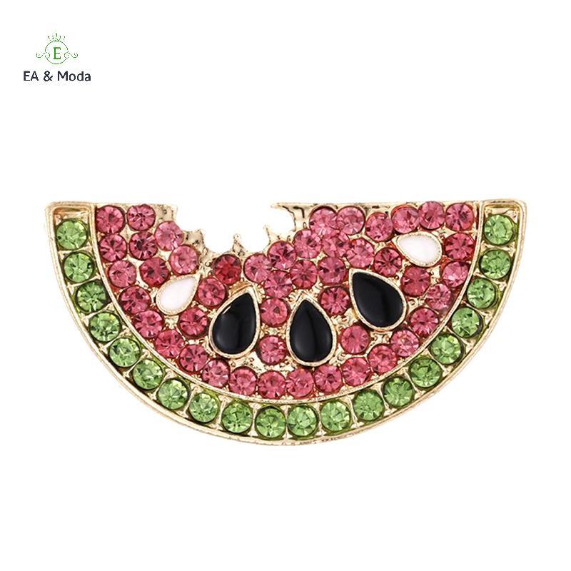 EA & Moda Cristal Melancia Broche Pin Colar Crachá Corsage Jóias Acessórios < Preme >
