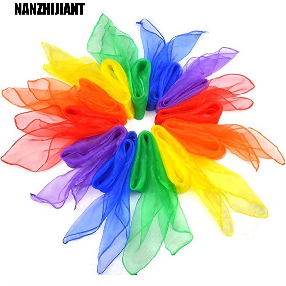 NANZHIJIANT Lenços De Ginástica Dança Práticos Meninos Meninas 6 Cores Doce Colorido Gaze