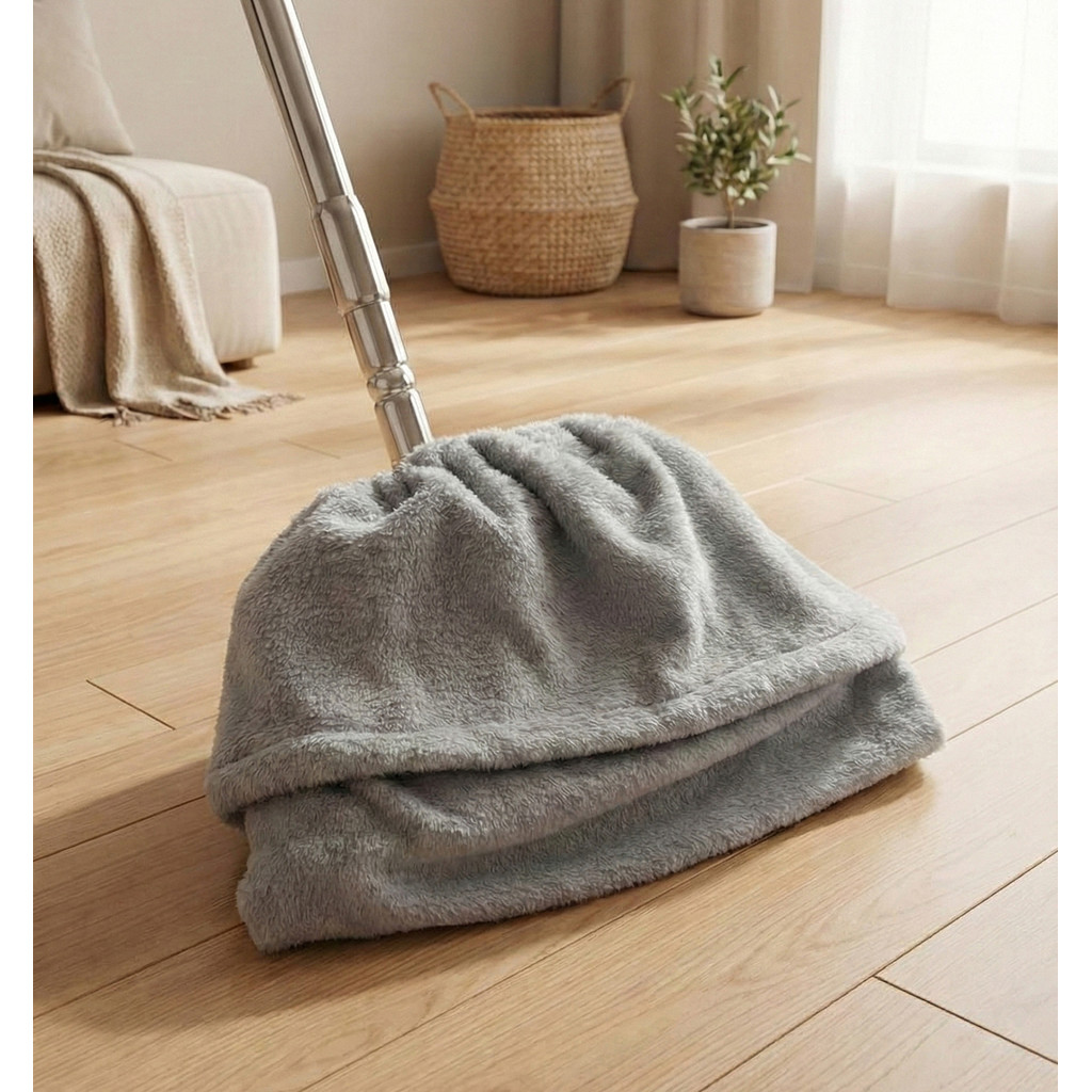 Pano Mop Refil Microfibra p/ Vassoura e Rodo Tira Pó e Pelos Lavável Reutilizável de teia de aranha