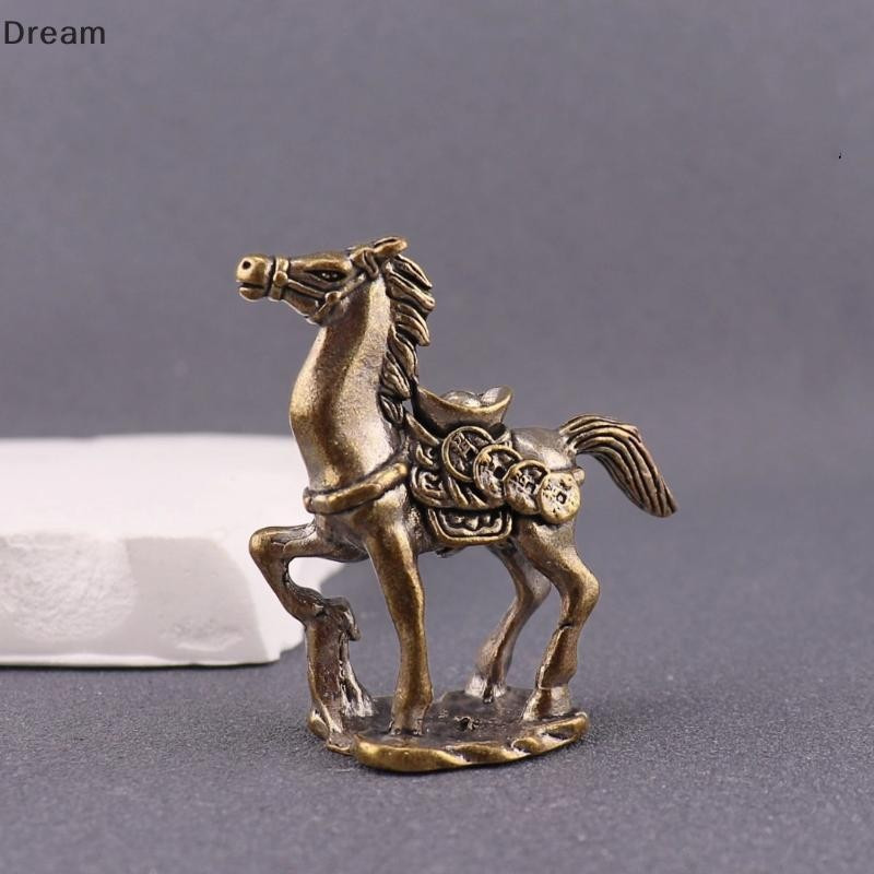 < Dream > Criativo Bronze Cavalo E Macaco Bonito Estátua Chaveiro Pingente Escritório Em Casa Ornamentos De Mesa Brinque