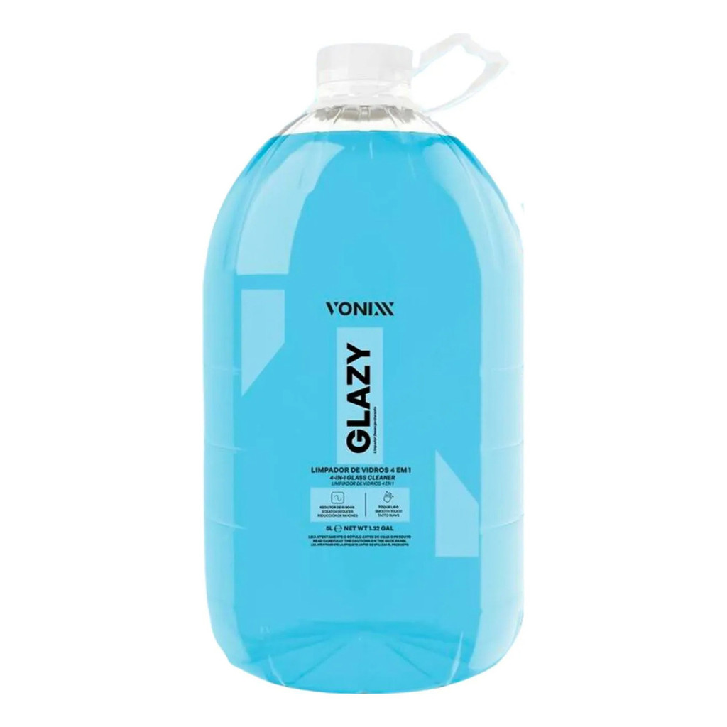 Glazy 5l Limpa Vidros 4 Em 1 Redutor Atrito Risco Vonixx