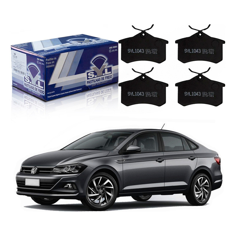 Pastilha Freio Traseiro Virtus 1.0 Tsi 2018 A 2022