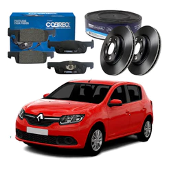 Kit Disco Pastilha Freio Sandero 1.0 1.6 2014 A 2020