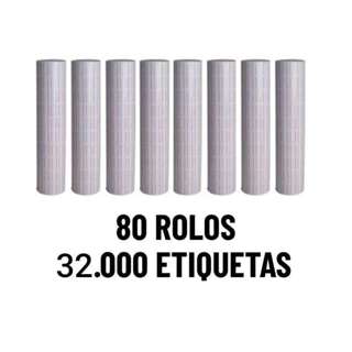 80 Rolos De Etiquetas P/ Etiquetadora Manual De Preço Mx5500 em Oferta na Shopee