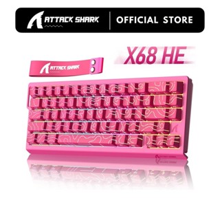 ATTACK SHARK X68 HE Teclado Para Jogos Com Fio 8000 Hz De Gatilho Rápido 0.01 Mm RT Interruptor Magnético De Precisão em Oferta na Shopee