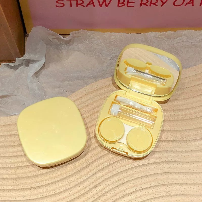 Mini Estojo Porta Lente De Contato Kit Pinça Ventosa Espelho Ideal para Viagens e Transporte — imagem 2 de 2