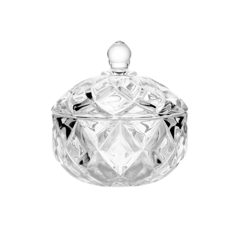 Potiche Lyor Deli Diamond de Cristal Redondo 10,5cm x 10,5cm em Oferta na Shopee
