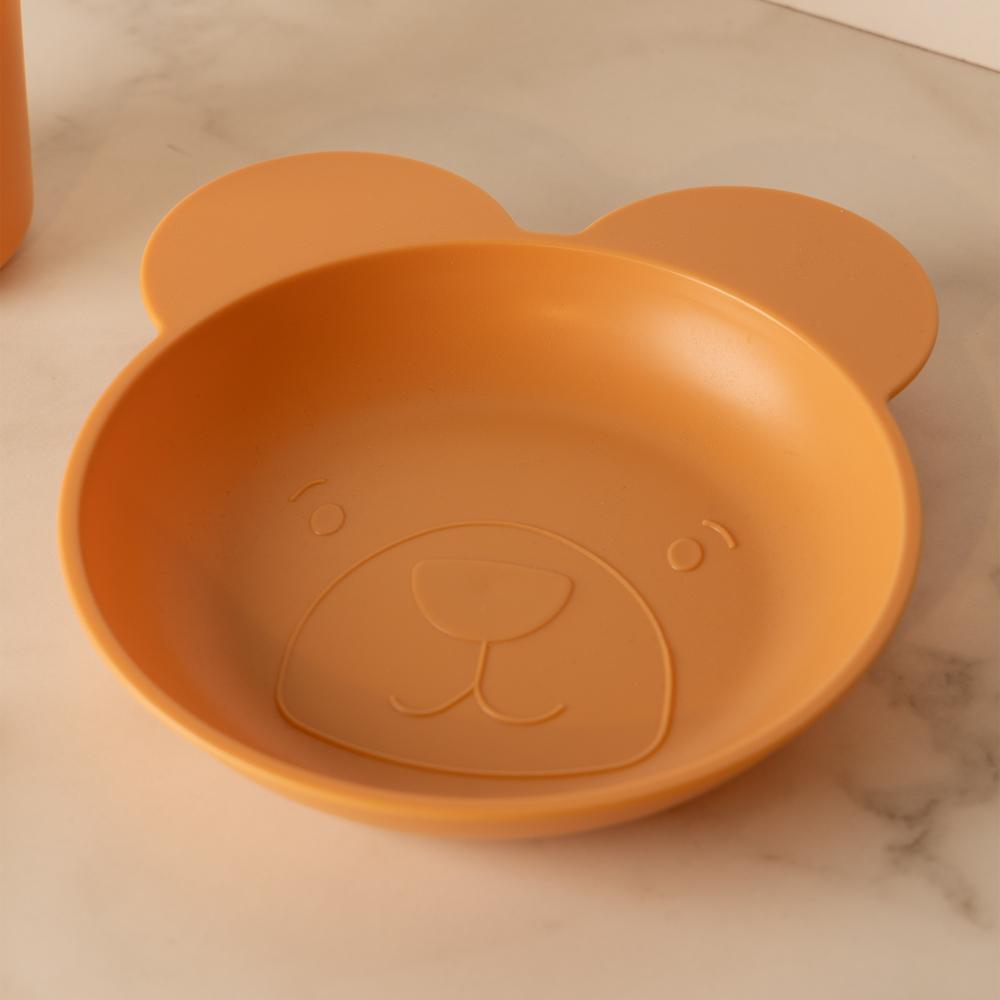 Conjunto 4 Peças Baby Bear Lyor Laranja Plástico