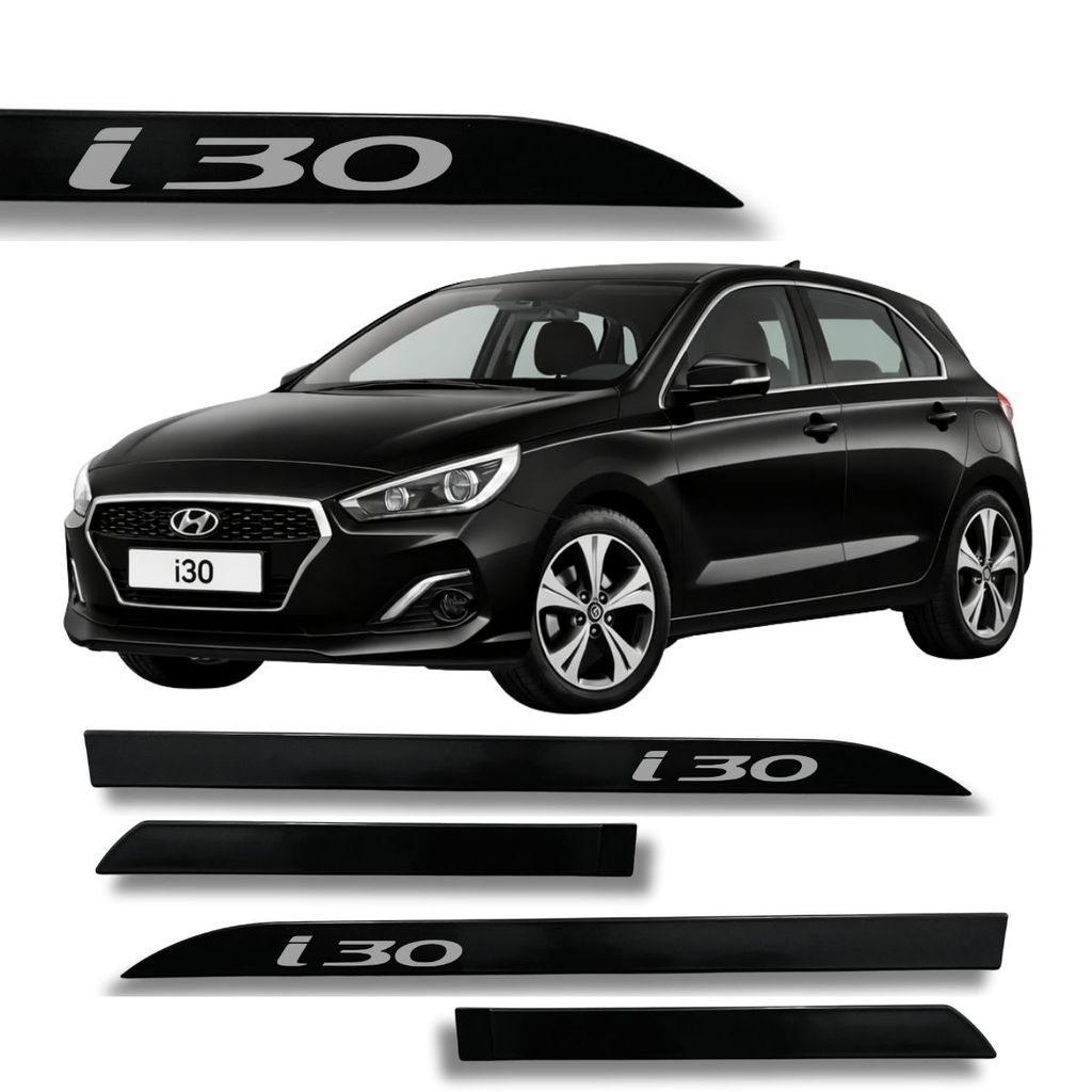 Friso Porta Hyundai I30 Original Preto Com Fita Automotiva 2008 à 2024