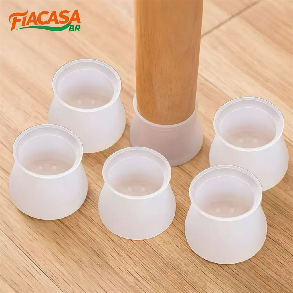 KIT 4/12/16/20 PROTETOR DE SILICONE PARA PÉS DE CADEIRA/MESA em Oferta na Shopee