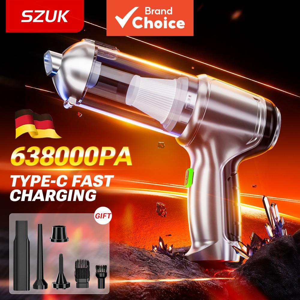  SZUK Aspirador de Pó para Carro, Limpador Potente de Mão, Secador de Cabelo Portátil de Alta Potência para Quarto