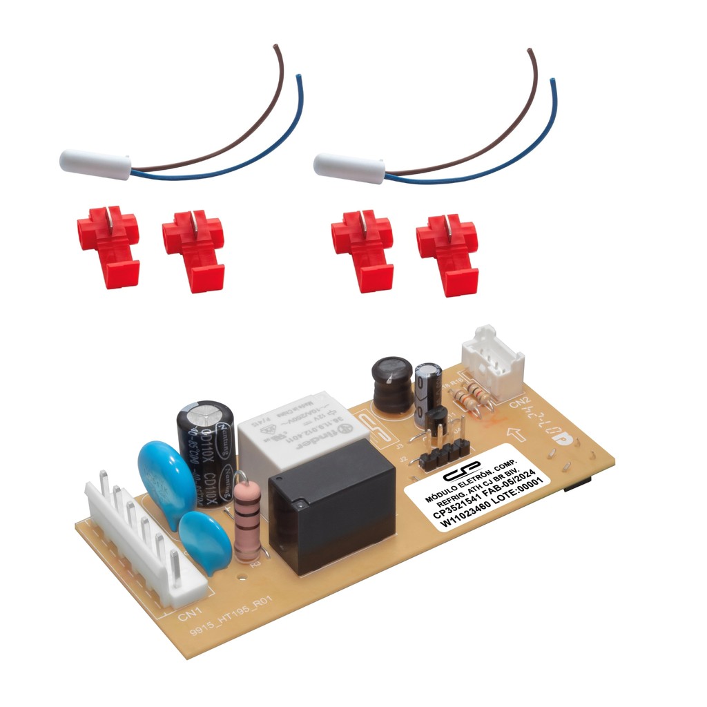 Kit Placa Eletrônica Compatível Refrigerador Brastemp W11023460 Bivolt