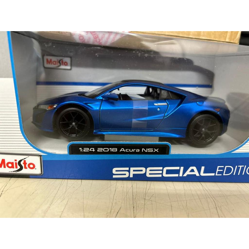 Miniatura Honda NSX 2018 Azul JDM   - Escala 1/24 Maisto Special Edition