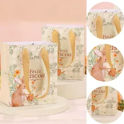 10 SACOLA PÁSCOA MINI 16X13X7CM FLORIR 5717 ( PASCOA JANGO 2026 )