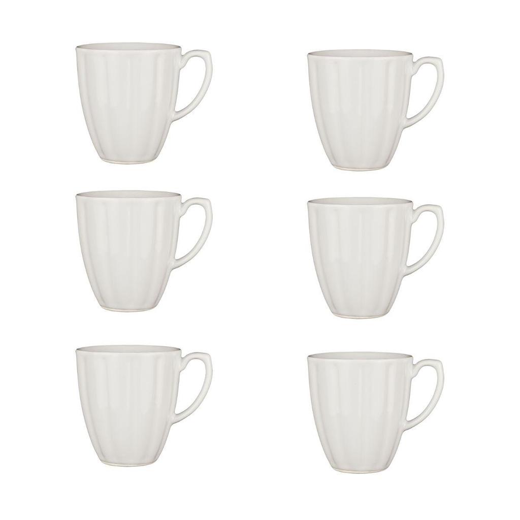 Jogo de 6 Canecas 360 Ml Oxford Flora Camélia