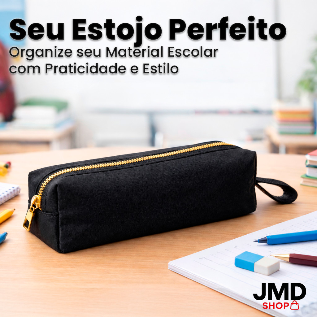 Estojo Resistente para Canetas Lápis e Acessórios com Alça Prática em Oferta na Shopee