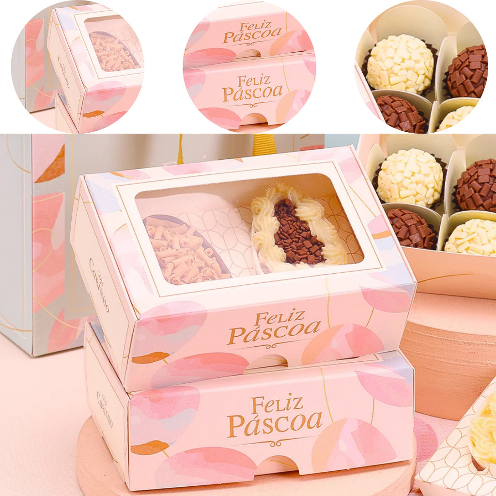 10 CAIXA P/ 6 DOCES PÁSCOA OU 2 OVOS 50G CELEBRAR 5488 ( PASCOA JANGO 2026 )