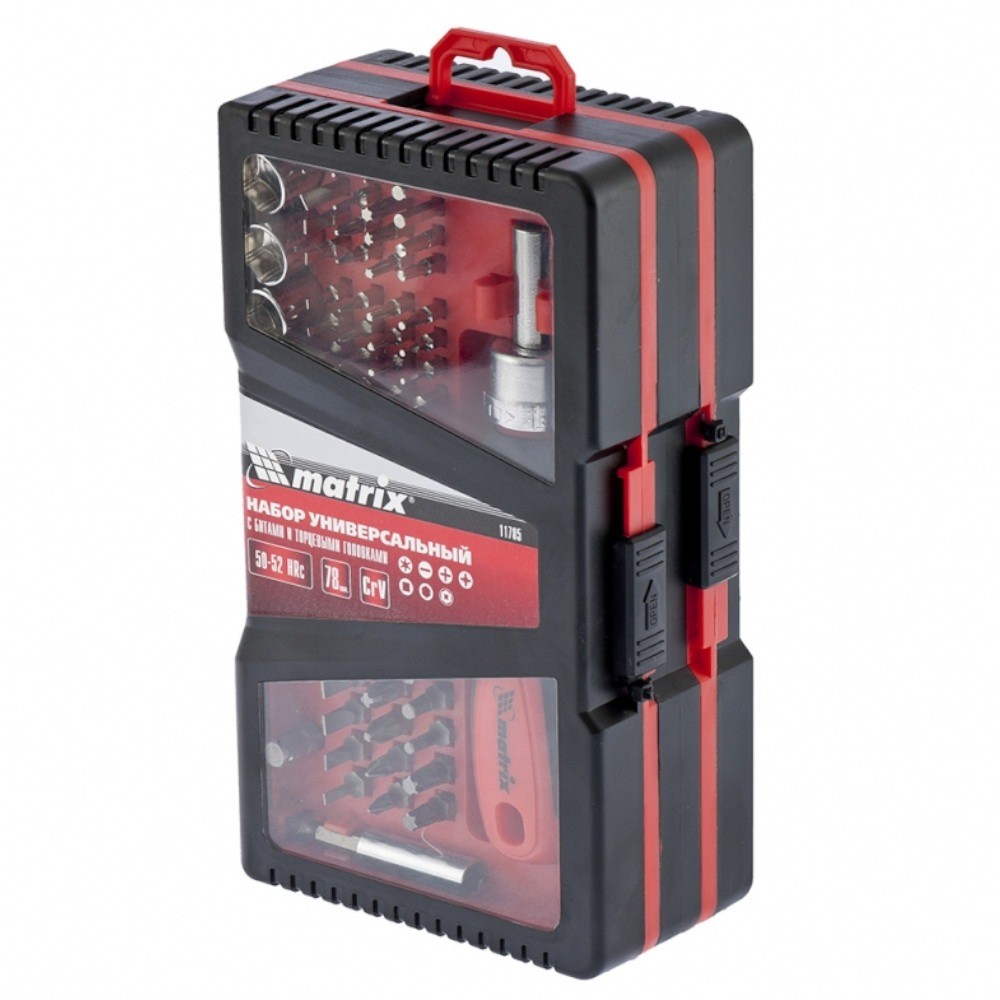 Jogo bits soquetes 1/4pol c/ chave manual 78pçs 117859 MTX