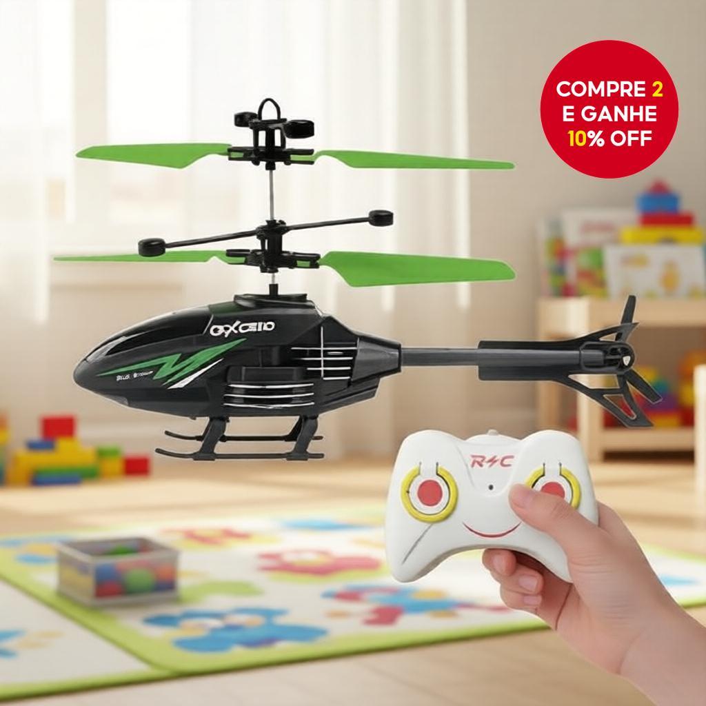  Brinquedo de helicóptero de aprendizado para crianças: avião de controle remoto de rádio de canal duplo