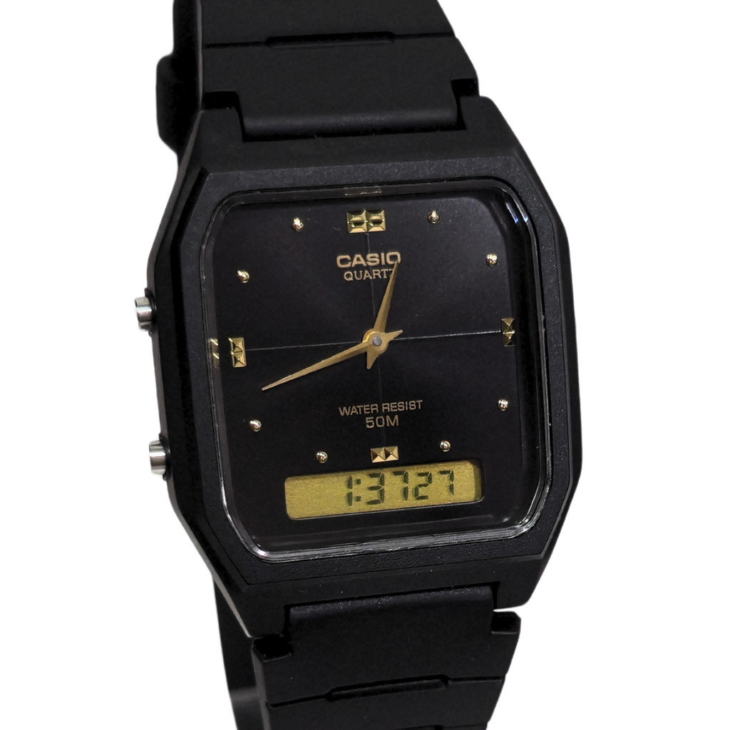 Relógio Casio Analógico e Digital Unissex AW-48HE-1AVDF em Oferta na Shopee