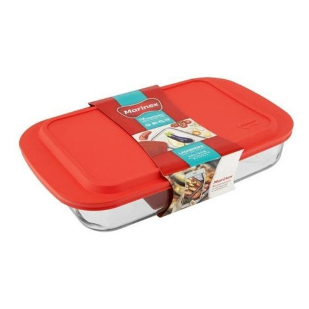 Forma Lasanheira Com Tampa Plástica 5 Litros Marinex Cor Vidro Vidro em Oferta na Shopee
