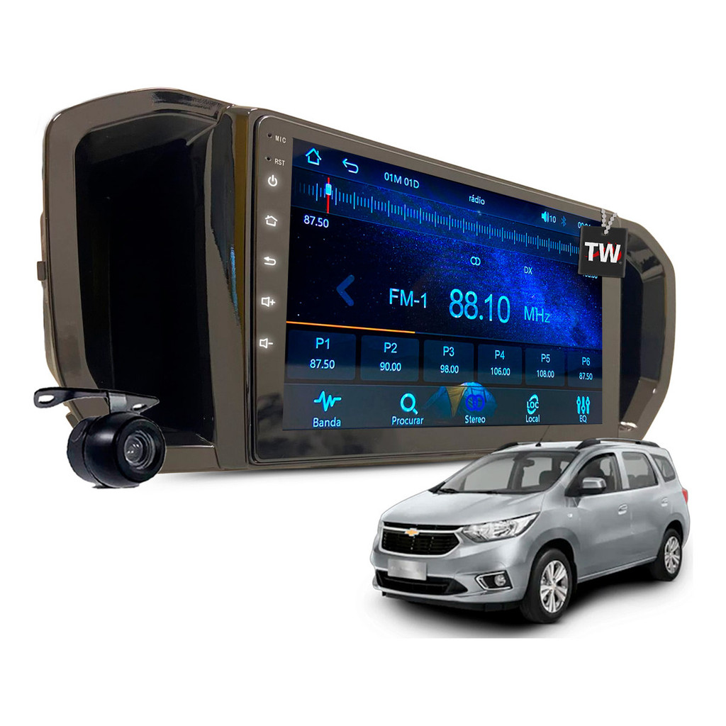 Kit Multimídia Mp10 Bt Musica Carplay Spin Ls 2019-2023 9pol