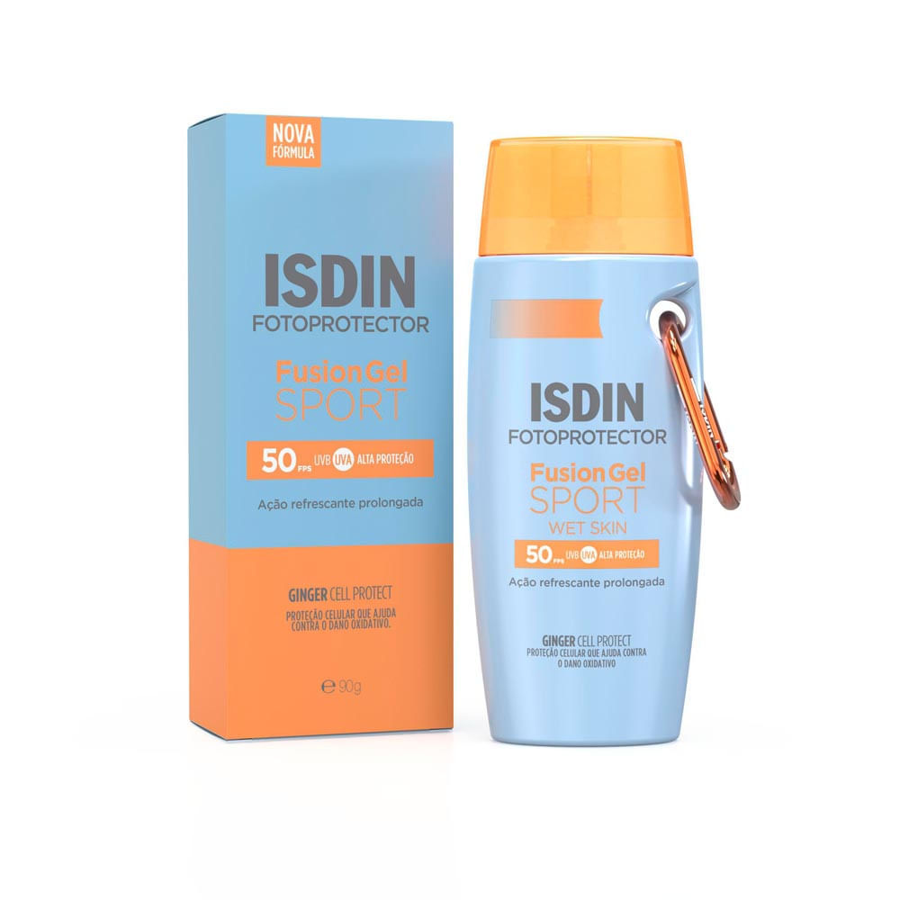 Protetor Solar Corporal Isdin Fusion Gel Sport Wet Skin FPS 50 89,5g