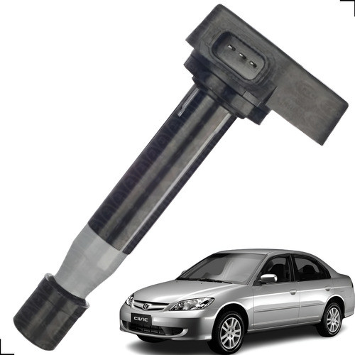 Bobina Igniçao P/ Honda Civic 1.7 2001 2002 2003 2004 2005