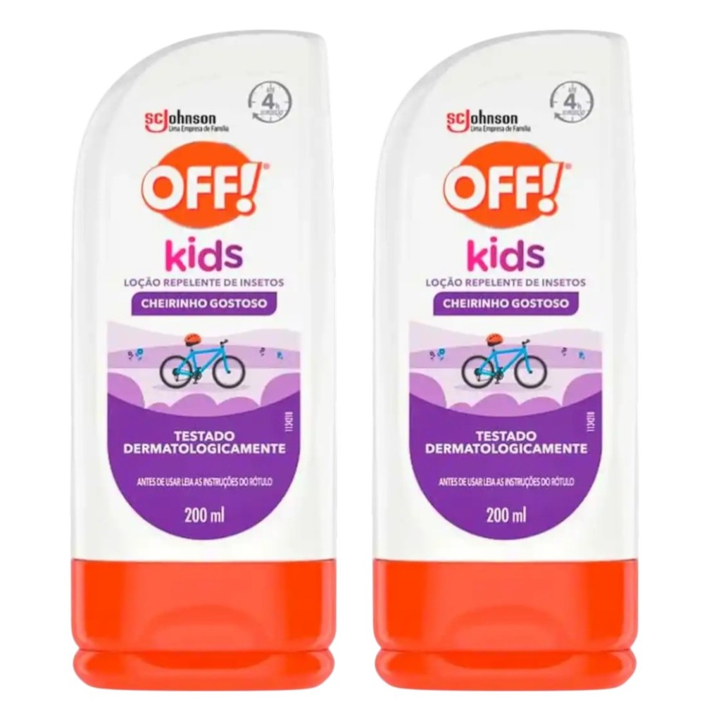 Kit 2 Repelente Infantil Kids Loção 200ml - Off!